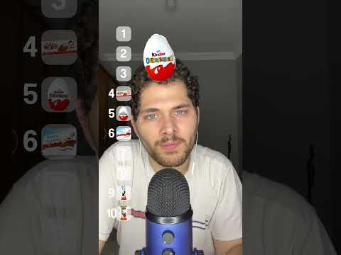 ASMR CLASSEMENT DES MEILLEURES KINDER 🍫 #asmr #classement #kinderranking #filtretiktok #shorts