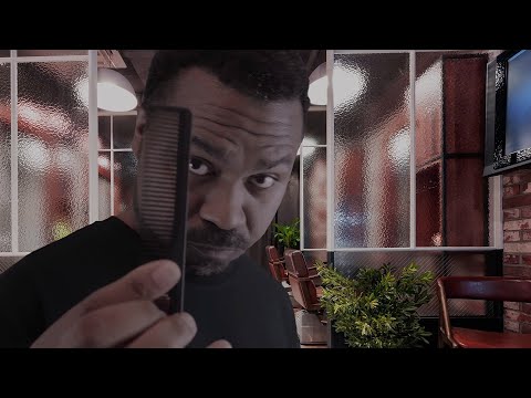 A Barber Jones Haircut with HAIR GEL 💈 ASMR 💈 Hair Combing & Scissor Cutting