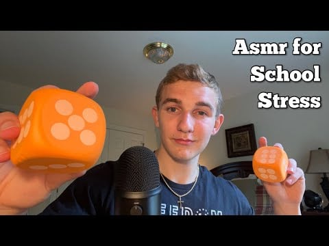 Asmr to help relieve your stress over school ￼