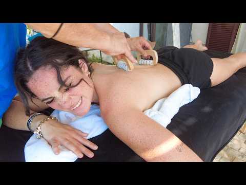 ASMR: Intense Full Body Massage Outdoors with Tools and Natural Sounds