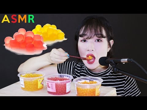 ASMR BURSTING POPPING BOBA 팝핑보바 리얼사운드 먹방