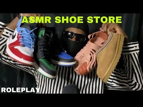ASMR Insane Shoe Store Roleplay🔥🔥 (tapping, whispering , and more)
