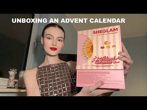 ASMR advent calendar unboxing (Sheglam)