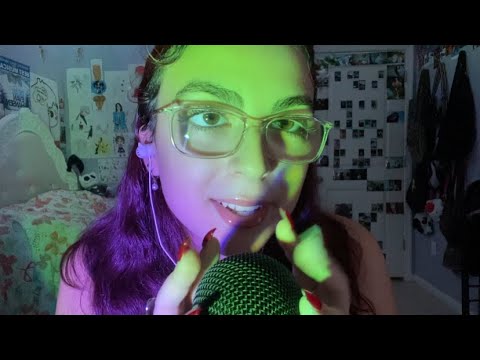 ASMR | up-close whisper ramble + hand sounds/movements