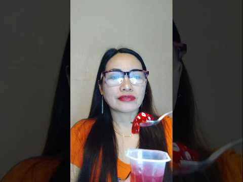 RED JELL-O #food #everyone #mukbang #shortsfeed #eating #jelly