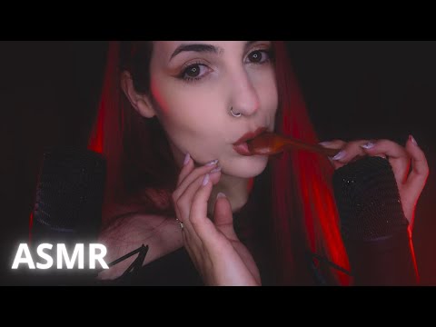 ASMR Wooden Spoon Mouth Sounds
