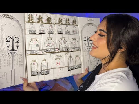 ASMR | ABRIENDO UN CALENDARIO DE ADVIENTO DE MAQUILLAJE😍💋💄