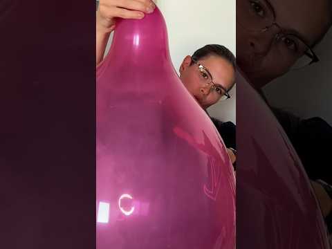 Giant Balloon with Neck 😮❤️ #asmr #balloon #challenge #blowing