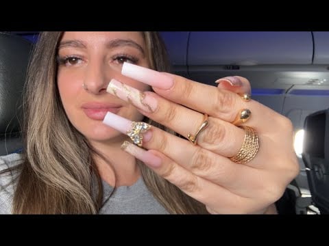 Public ASMR In An Airplane | NYC Vlog Whispered