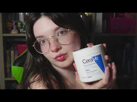 ASMR - te preparo para dormir haciéndote skin care