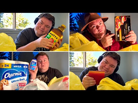 ASMR GROCERY HAUL COMPILATION + NEW HAUL ONE HOUR