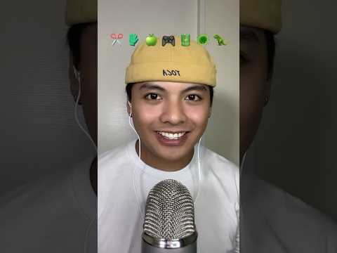 green triggers 🍏 #asmr #emojichallenge #asmrvideo #sleep #markasmrofficial #shorts