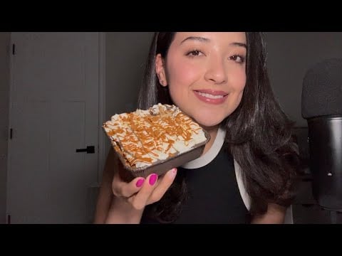 ASMR | Crumbl Biscoff tres leches cake 
