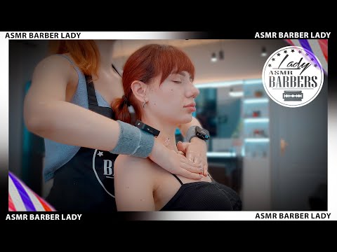 💈 ASMR Shoulders Massage by Barber Lady Angelica