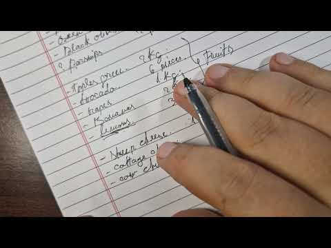 My Groceries List for Tomorrow | ASMR soft spoken