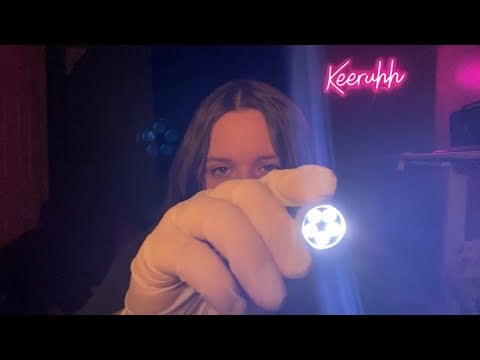 ASMR Fast 4 Minute Eye Exam (it goes horribly wrong)