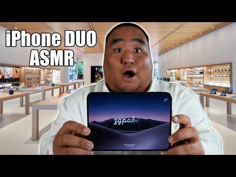 iPhone Duo Unboxing + FIRST Reaction 📱 ASMR