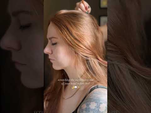 ASMR scratching nightmares out of your head before you go to sleep #asmr #relax #hairplay