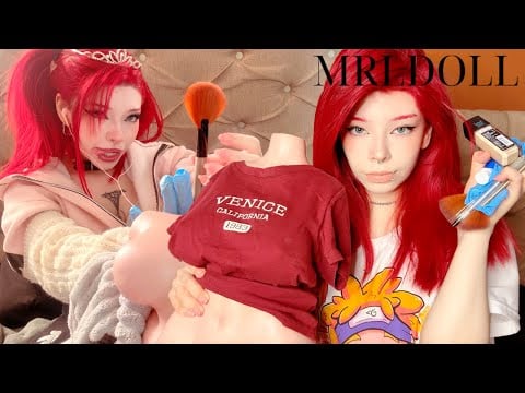 ASMR Massage & Whispers ✨Collab w/ MRLDOLL💗