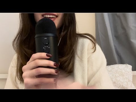 ASMR Whisper Ramble (Mic Tracing, Mic Gripping, & Cupped Whispering)