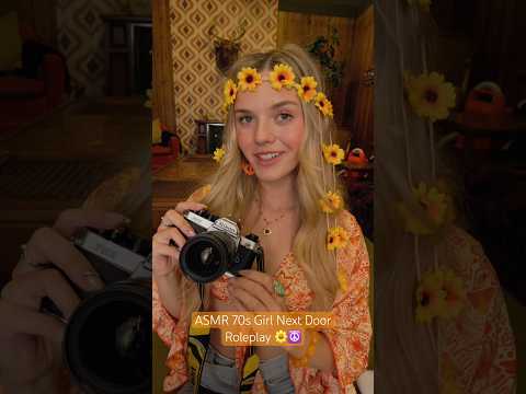 70s Girl Next Door Roleplay 🌼☮️ #asmr #70s #retro #asmrvideo #asmrsounds #records #groovy