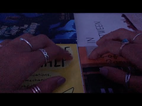 lofi buildup tapping asmr - with books! (hardcover + softcover)