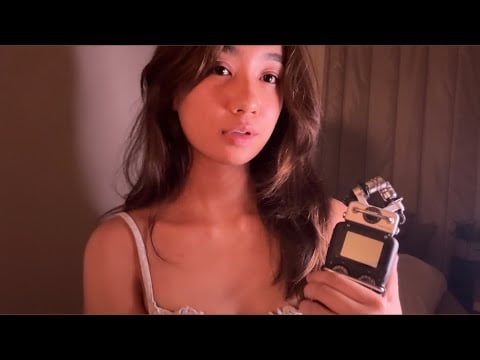 ASMR ~ MOUTH SOUNDS On Foam vs Fluffy Mic Covers 💕