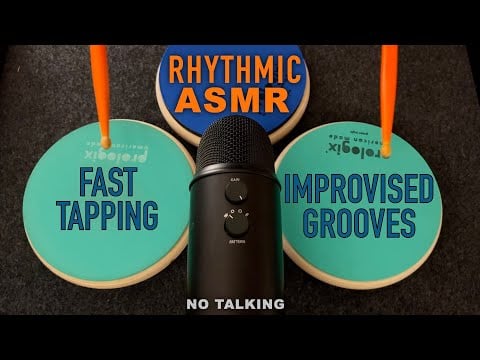 ASMR Rhythmic & Fast Tapping | Improvised Grooves | No Talking