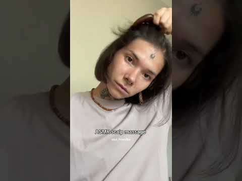 ASMR scalp massage