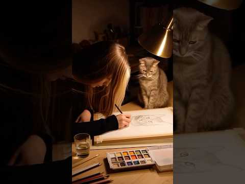 В память о Тебе…очень скучаю 💔 #ai #asmr #shorts #love #cat #ии #асмр