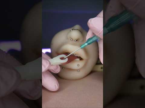 parte 7 | colocando piercing 👅 e👃ASMR #asmr #piercing #roleplay #asmrbrasil