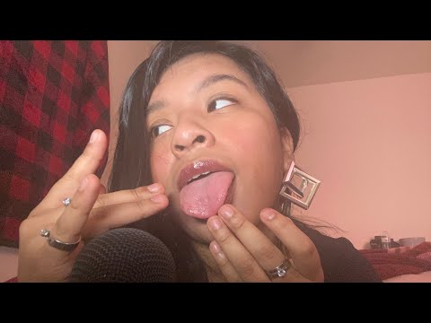 INTENSE ASMR SPIT PAINTING(wet,clicky mouth sounds)+ moreee!!!