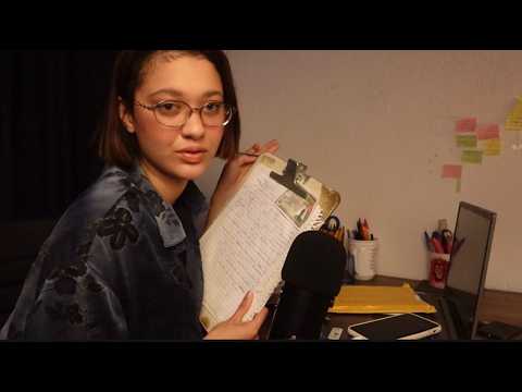 ASMR Entrevista de Emprego (Roleplay, Perguntas, Sons de Papel e Digitação)
