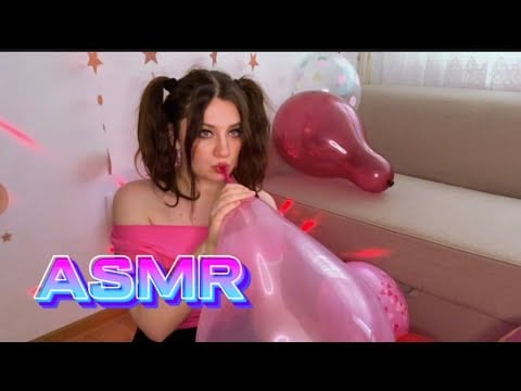 ASMR | POPPING Balloons In Various Ways + Inflation Sounds ( NO TALKING )
