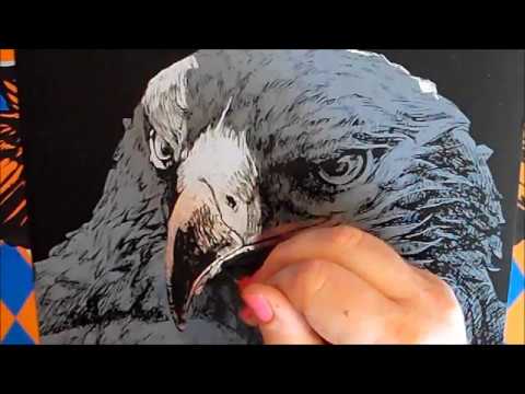 ASMR Creating a Silver Picture Part 1 (scratching sounds, no talking)