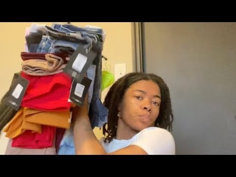 ASMR Fashion Nova SUMMER TRY ON HAUL (fabric sounds, whispers)