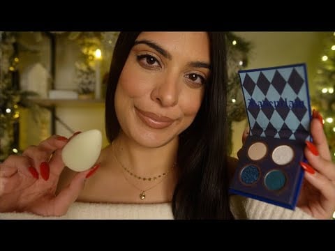 ASMR Doing Your Winter Makeup ❄️⛄ (slow & gentle)