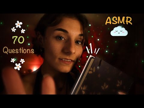 ASMR | Je te pose 70 questions pour découvrir ta personnalité📝✨