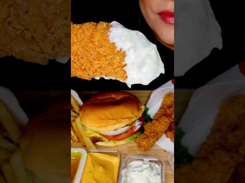 WENDYS CRISPY FRIED CHICKEN STRIPS AND RANCH #asmr #shorts #summerofgoals