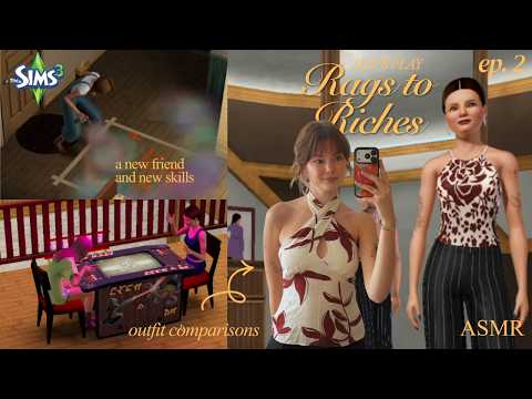 ASMR sims 3 cozy let's play 🩷 making a friend | rags to riches | ep. 2