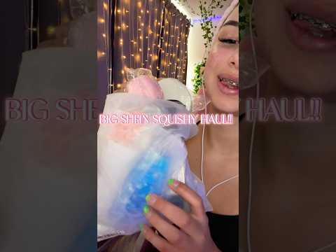 SHEIN squishy haul!! ASMR EDITION #asmr #squishes #sheinhaul #satisfying #explorepage #viral