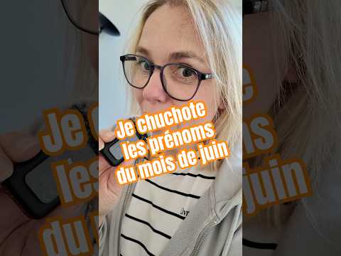 ASMR 🤯 Je chuchote les prénoms du mois du juin du calendrier #asmrfr #shortsasmr #asmrshorts