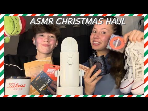 ASMR Christmas Haul 2024 *our first video*