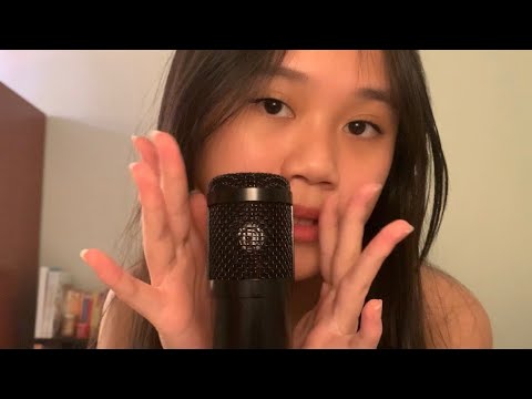 ASMR random triggers + rambles ( chill with me lol )