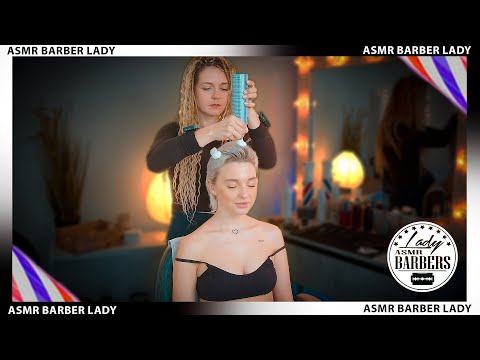 💈 ASMR Barber Hair and Scalp Massage by Barber Lady Marta