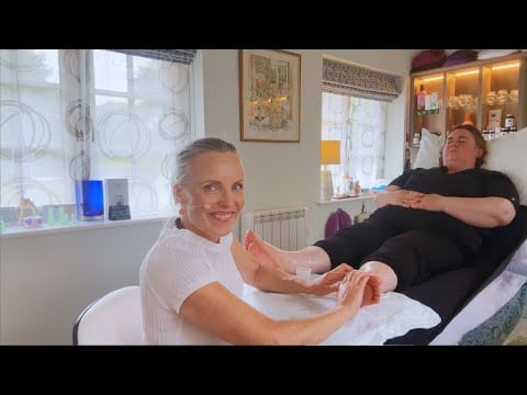 ASMR Reflexology for Francesca from Italy! Unintentional ASMR Real Person