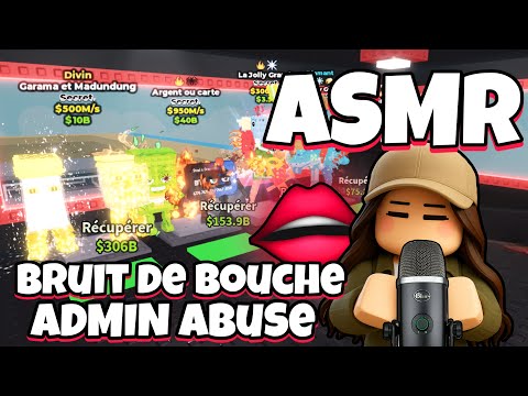 ASMR Français • BRUIT DE BOUCHE PUISSANT ET CHUCHOTEMENT SUR STEAL A BRAINROT ROBLOX ! 👄