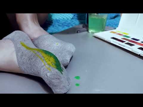 Gentle Foot Dyeing: Soft Sounds & Colorful Transformation | ASMR Feet  Relaxation