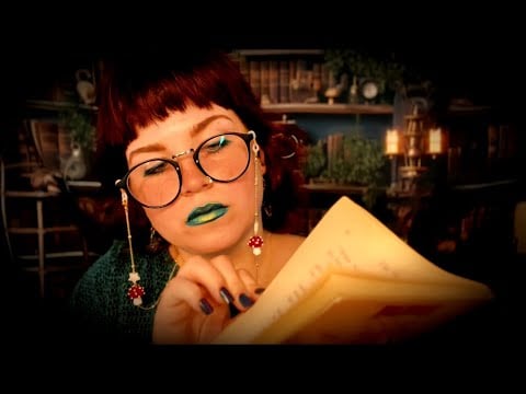 ASMR Book Nook and Coffee 📖🍓☕️(book tapping, nostalgic classics, whispering roleplay)