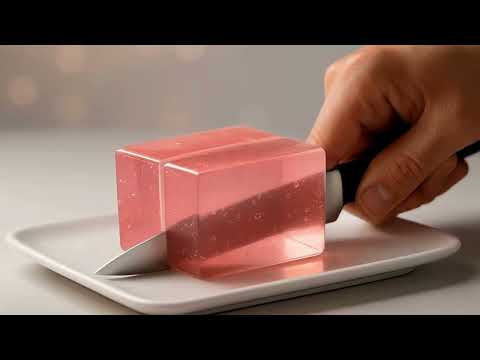 Realistic Jelly Fruits Slicing ASMR